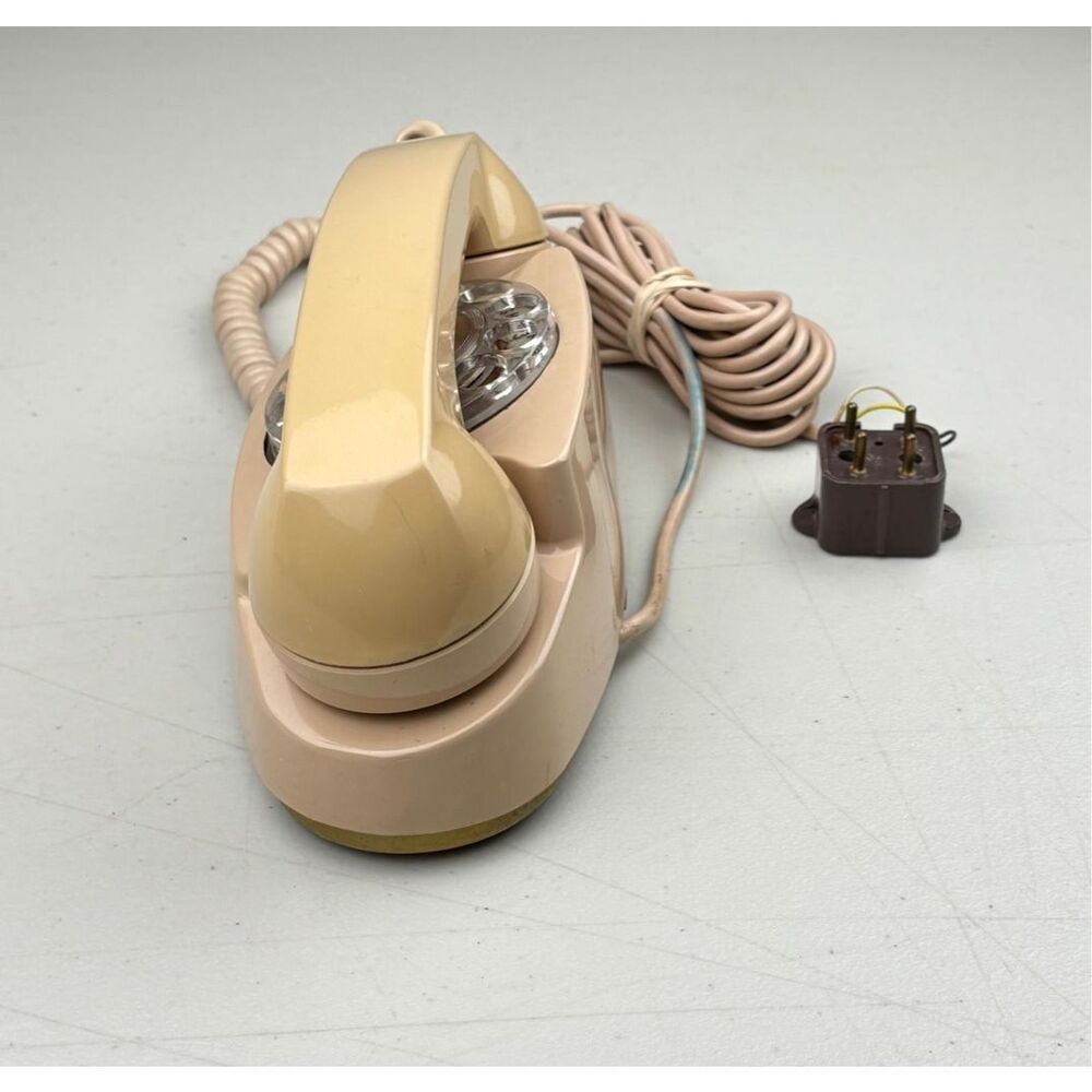 Vintage 1965 Western Electric Beige Princess G3 Handset Rotary Dial Telephone CI - Picture 6 of 13